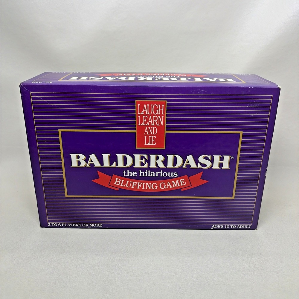 Vintage Balderdash Board Game 1984 The Hilarious Bluffing Game Complete 80s